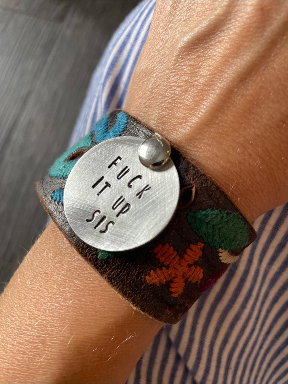 Leather cuff